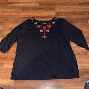 5/$25 Black holiday top
